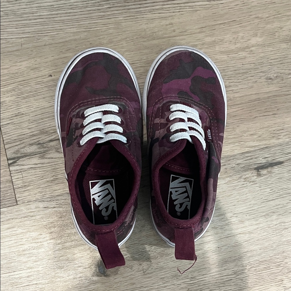 Vans Kids Sneakers - Maroon Camouflage